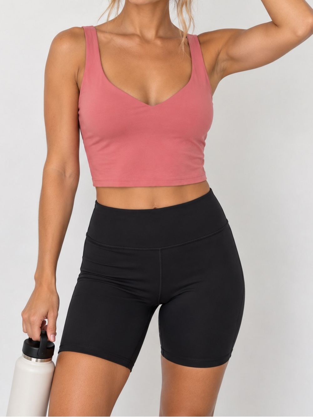OFFLINE By Aerie Real Me Low Key Longline Sports Bra Athletic Top Pink XL